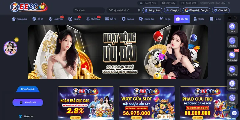 Khuyến mãi hot nhất được tổng hợp tại EE88